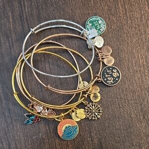 Alex and Ani Mixed Metal Charm Bracelets